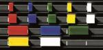 Kunststof symbolen 4 mm 100 stuks assorti