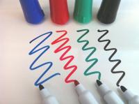 Basic whiteboard marker zwart ronde punt 3mm