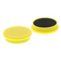 Memomagneten, 10 stuks, geel 25 mm
