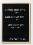 Letterbord 50 x 70 cm Houten lijst