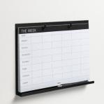 Naga Metalen Bord 31x23x3,5cm met A4 weekplanner Engels