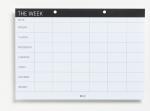NAGA A4 Schrijfblok voor weekplanner Engels, 52 pagina's