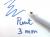 Basic whiteboardmarker blauw ronde punt 3mm